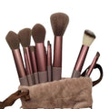 Hot Sale Kabuki Foundation Face Powder Blush Eyeshadow Brushes Make up Brush Makeup Brush Set with Bag New Arrival 13pcs Green