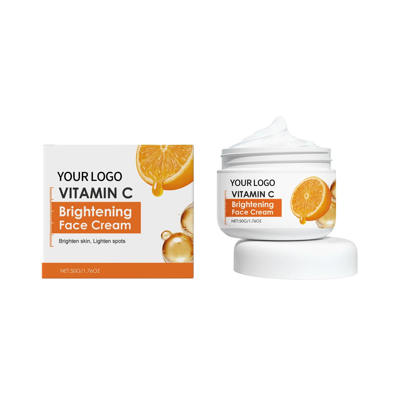 OEM Skin Care Products Brightening Anti-Spots Moisturizer Vitamin C Face Cream Moisturizing Anti-wrinkle Anti-aging Facial Cream