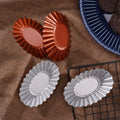 Large Oval Shaped Egg Tart Mold Portuguese Tart Mold Fruit Pie Pan Non-stick Cake Mold