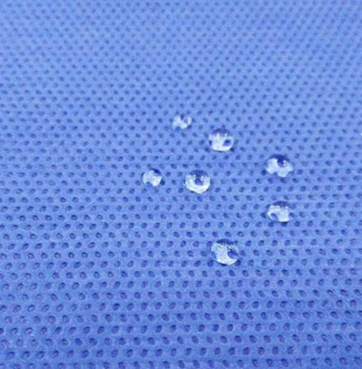 Hot Selling SMS Non-Woven Fabric From China Factory Breathable Water-Soluble Fusible Hygiene Fabric Spunbond Non Woven Material