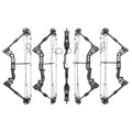 Compound Bow Alloy Material Riser With Fiber Glass Limb for Outside Sport Shooting and Hunting