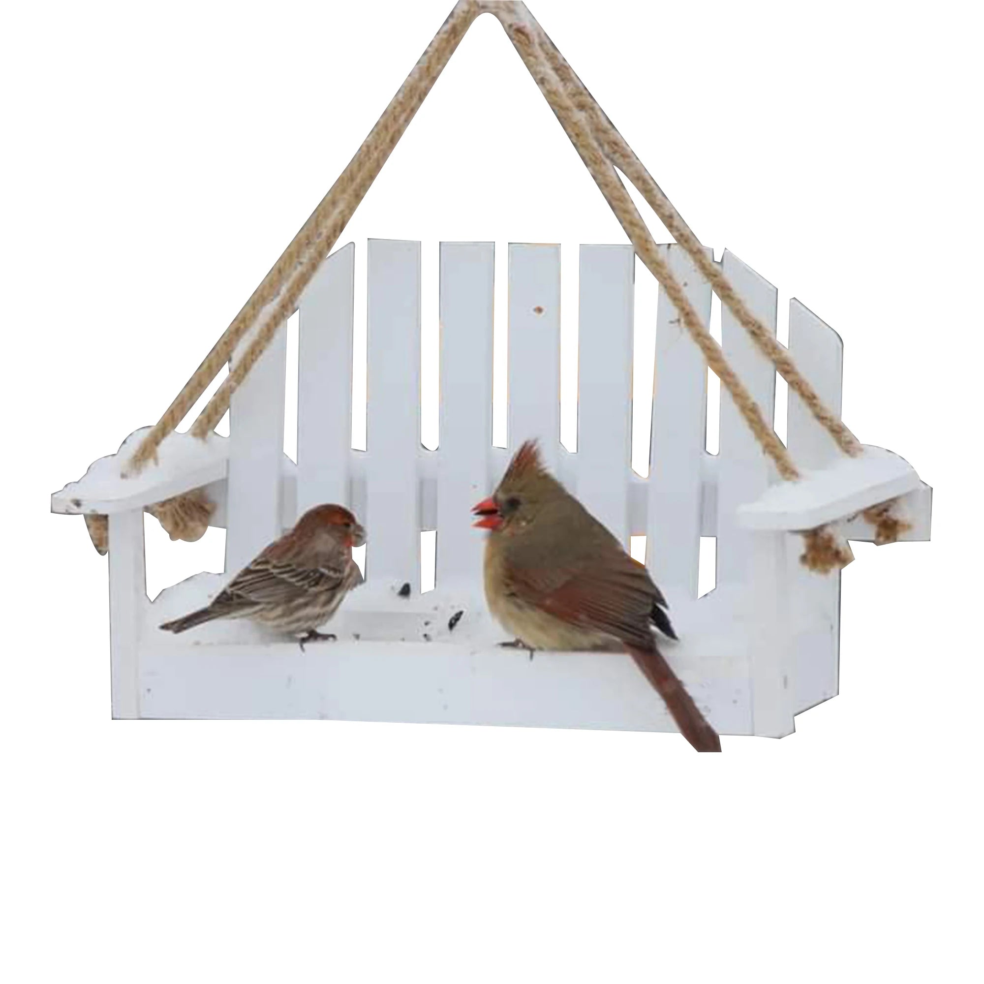 Durable Garden Birdhouse Large Capacity 3 Lbs Weatherproof Original Wood Birdfeeder Hanging Bamboo Landing Trays for Living Room