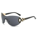 Latest Arrival Brand Shades Women Rimless Wrap Y2K Style Designer Shield New Female Sunglasses Luxe 2023