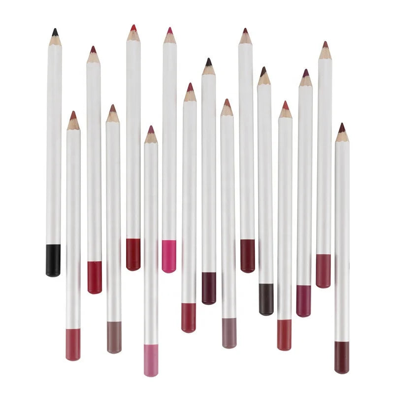 Custom Private Label Lipliner  21 Colorful Lips Liner Pencil Waterproof Makeup Eyebrow Eye Shadow Lip Liner