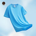 Wholesale Custom Men's Gym T-Shirts 100% Polyester Quick Dry O-Neck Unisex Style for Men's Fitness