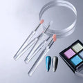 Misscheering Nail Art Portable Silicone Lip Brush With Cover Soft Lip Balm Applicator Lipstick Lip Gloss Makeup Brushes