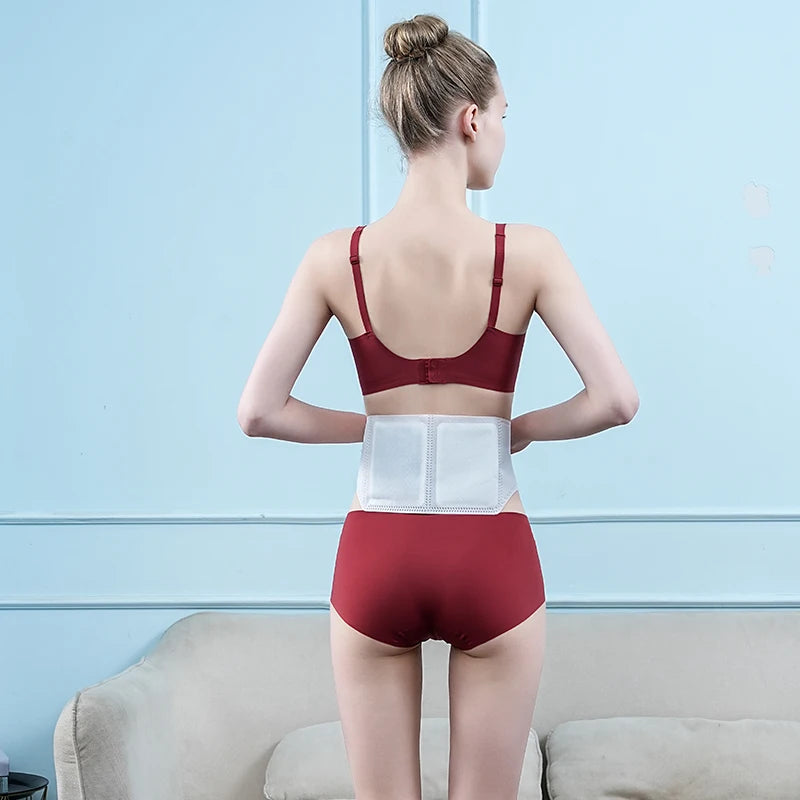 Active Carbon Waist Self-Heating Patch Disposable Bulk Heat Packs for Menstrual Belt Therapy with 8-12 Hours Warmth
