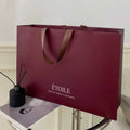 Boutique Paper Bag for Tea Food Packaging with Own Logo Lamination Finishing Customized Logo Gift Shopping Bag for Packaging