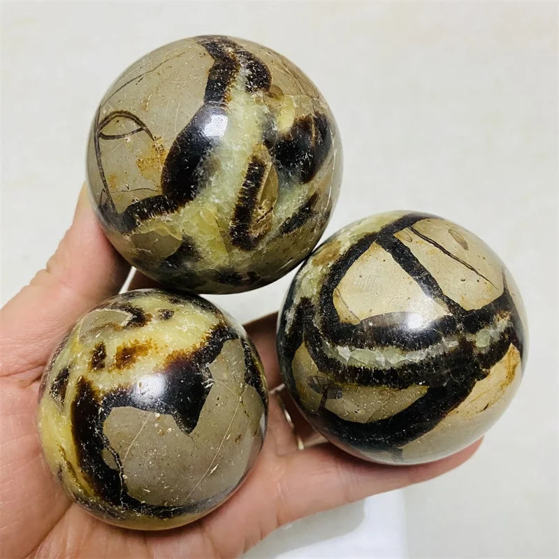 Natural Healing Crystal Ball Sphere Septarium Septarian Sphere
