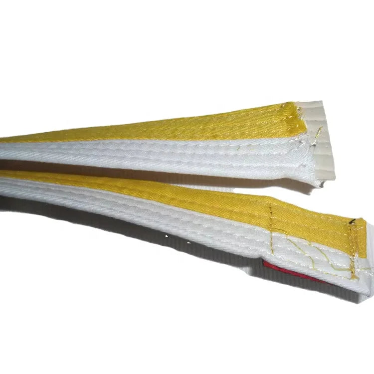 QUTENG Black Display a Taekwondo Belt Taekwondo Yellow Belt