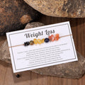 Tiktok Hot Natural Citrine Sodalite Mix Round Bead Stones Chips Wax String Hand Woven Bracelets Weight Loss Women Jewelry