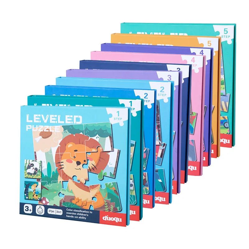 3 in 1 Magnetic Jigsaw Puzzles for Kids Level Puzzles 60 Piece Magnetic Puzzles for Kids