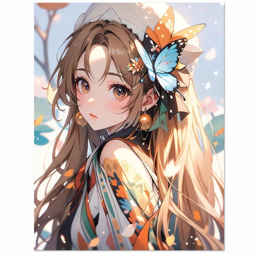 LS 40x50 Japanese Anime Mosaic Diamond Embroidery 5D DIY Diamond Painting Portrait for Home Decor Gift