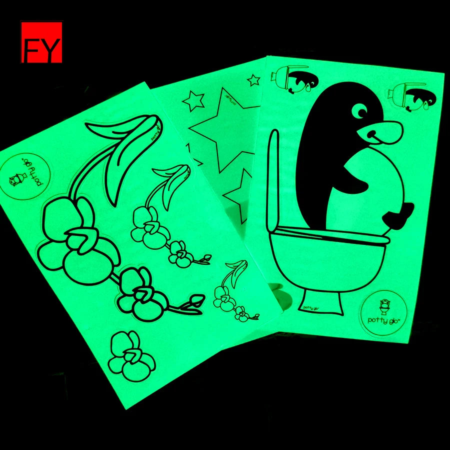 Sticker Wall Vinyl Luminous Custom Label Printable Animals Room Die Cut Kids Adhesive Sheet Glow in the Dark Printing Stickers