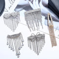 Fashion Girls Luxury Glitter Diamond Hair Clips Shining Rhinestone Tassel Hair Clips for Women