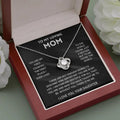 SC Hot Selling to My Loving Mom Necklace Birthday Gift Luxury Silver Plated Zircon Diamond Four Leaf Clover Necklace for Women