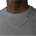 2020 Fashion Classic Figaro Chain Necklace Stainless Steel Long Necklace Gold Plating Zircon Main Stone for Men Women Jewelry