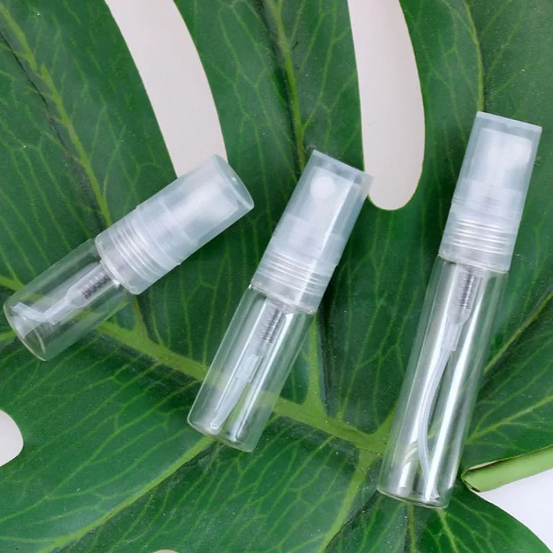 Wholesale Amber Clear Spray Bottles 2ml 3ml 5ml 10ml Essential Oil Mist Spray Perfume Atomizer Bottle With Plastic Cap