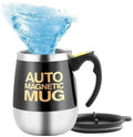 Self Stirring Mug Tea Electric Auto Mixing Cup Magnetic Sublimation Stainless Steel Coffee Cup with Handle