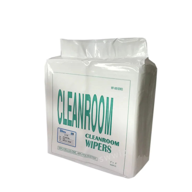 LCD Cleaning 9Inch 68G Dustless Non-Woven Cloth 0609 Cleanroom Wiper