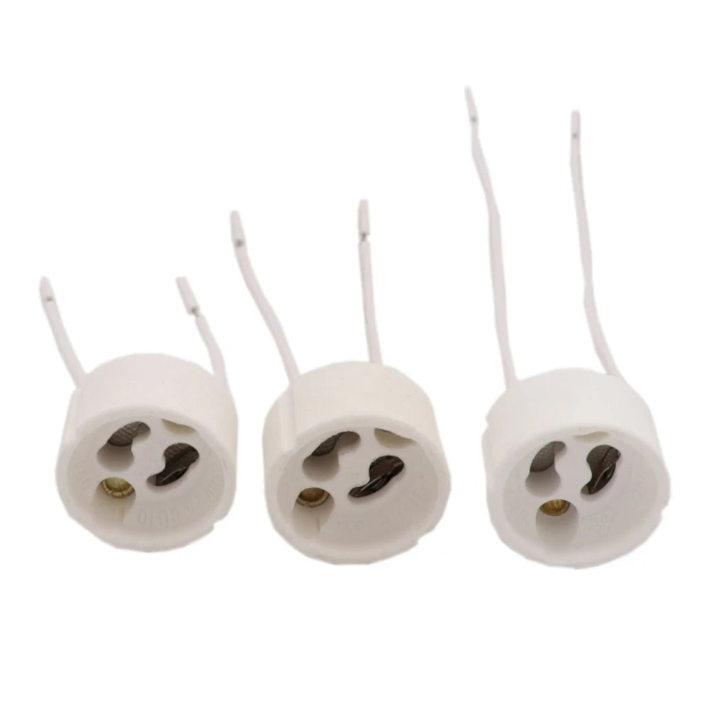 Lamp Base GU10 Light Socket Holder Ceramic Connector with Cable for GU10 LED Lamp Light
