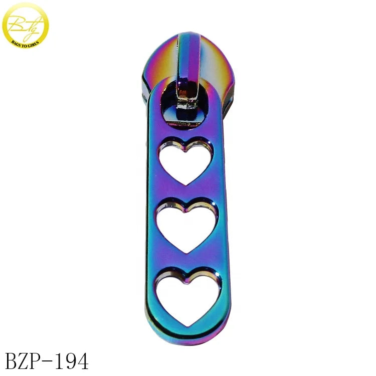 Custom Logo Zipper Slider for Luggage and Handbags Bag Metal Puller Design with Logo Zipper Puller