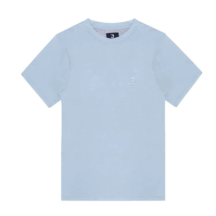 Custom Logo Basic Style Quick Drying Workout T Shirts Men Round Neck Sports Fitness Short Sleeve Tops High Elastic Men Gym Wear