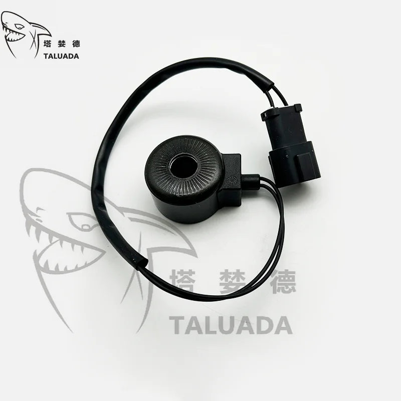 TALUADA Excavator Parts for  Komatsu PC60-5 Solenoid Valve Coil With Wires 1054 PC60 Solenoid Valve Coil 24V