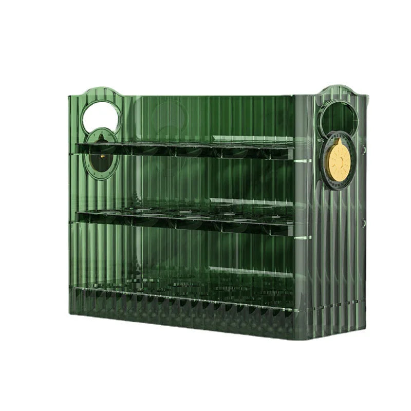 Modern Design Egg Storage Box Flipped Large Capacity Refrigerator Side Shelf Freshness Environmental Protection Space Saving