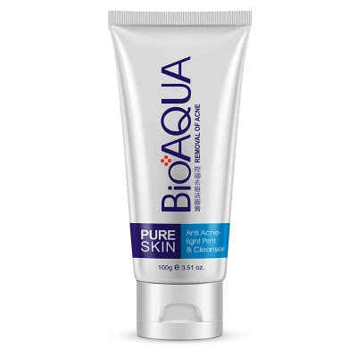 BIOAOUA Hot Selling Skin Whitening Face Cleanser Oil-Control Acne Treatment with Chemical Ingredients