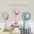 Portable Usb Rechargeable Hand Fan Small Pocket Fan Flashlight for Travel Birthday Gifts for Girl or Boy