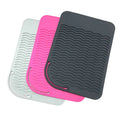 Portable Eco-Friendly Silicone Heat Resistant Mat 23x16.7cm New Flat Iron Curling Iron Tool Holder American Modern Household Pad