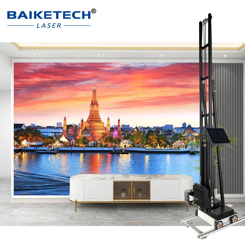 High Definition 3D UV Vertical Wall Inkjet Printer for Bus Van Advertisement Wall Decoration 3D 5D Effect Printing Wall Pen