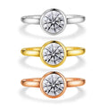 Starsgem 1carat IGI Round Brilliant Cut Hpht Cvd Def Vs Vvs Lab Grown Diamonds 18k Yellow Rose Yellow Rose Gold Jewelry Rings