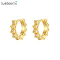 LUOTEEMI Woman Earing Lady Trendy Quality Popular Clip Fashion Small Modern Elegant European Tiny Earring