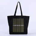 16oz Cotton Canvas Tote Bag Cheap Shopping Reusable Top Zipper Heavy Duty Large Capacity With Pockets