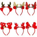 New Christmas Antlers Headband Adult Hairpin Christmas Hair Ornaments Children Cute Elk Headdress Christmas Headband Supplies