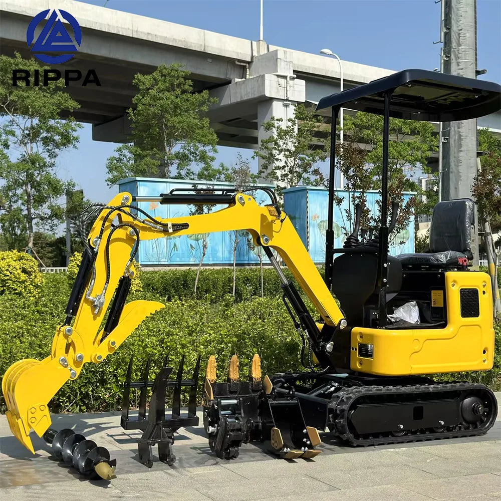 Rippa Mini Excavator Price Earth-moving Machinery Small Digger Garden Multifunctional Minibagger