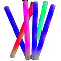 Wholesale Custom White LED Flashing Foam Plastic Baton Glow Sticks 40x4cm/48x4cm JFL Brand for Party Cheering Christmas
