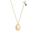 Laodun New Arrivals Sterling Silver Popular Necklace Minimalist Simple Pendant Zircon Charm S925 Silver Necklace Vermeil