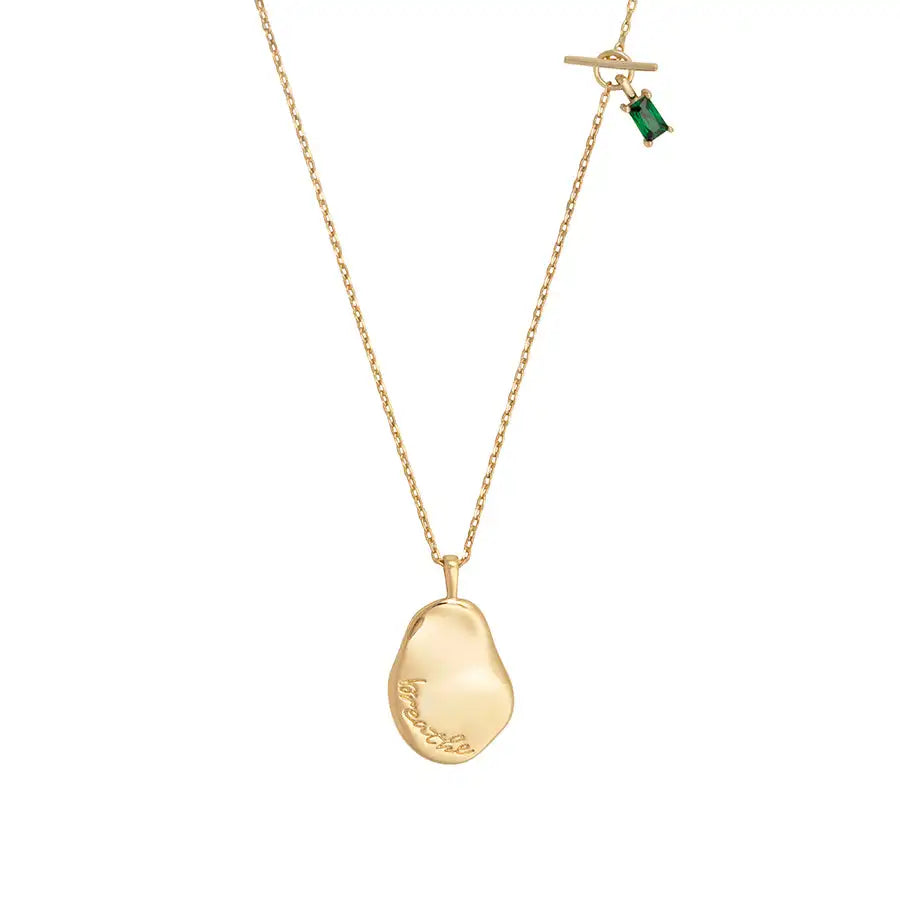 Laodun New Arrivals Sterling Silver Popular Necklace Minimalist Simple Pendant Zircon Charm S925 Silver Necklace Vermeil