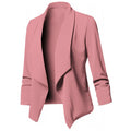 RNSHANGER Women Slim Blazers Oversized S-5XL 12 Colors Female Solid Long Sleeve Business Workwear Cardigans Blazer