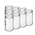 300ml 350ml Clear Airtight Glass Empty Jar for Chutney Pickle Kitchen Condiments with Custom Regular Deep Helix Twist off Lid