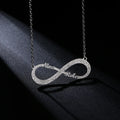 Rinntin On112 Elegant Design with Cute White  Infinite Necklace