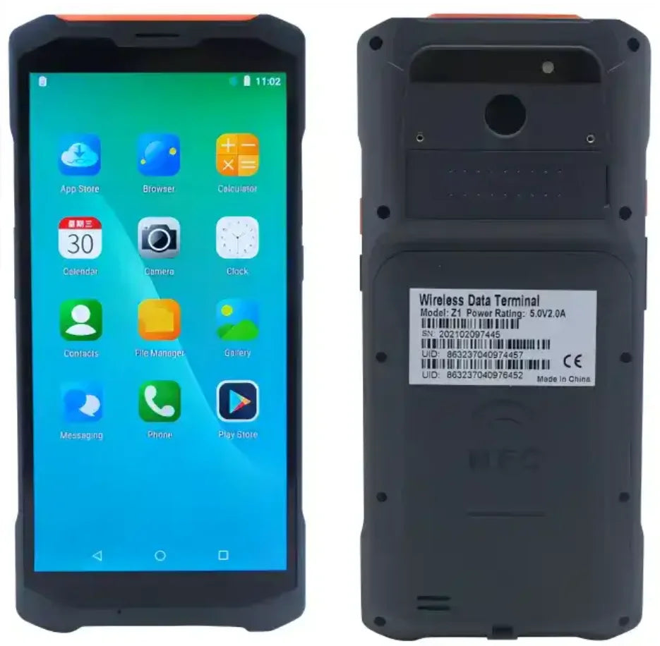 Waterproof Android 8 Industrial PDA Handheld Data Collection Terminal with 1D/2D Code Scanner for POS Checkout Counters