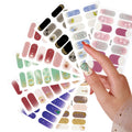 Factory Direct Customizable 2D Nail Sticker Nail Polish Sticker Oil Film 14 Sticker Set