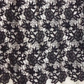Black Water Soluble African Lace Party Dress Guipure Lace Fabric