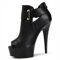 Exotic Dancer Boots Party15cm new 6-inch platform Boots dance shoes model walk show fashion women's ankle shoes Stiletto Heels