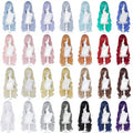 Wholesale 100cm Wig Cosplay Multi Colors Long Curly MSN Peluca Synthetic Anime Hair Cosplay Heat Resistant Wigs