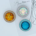 Personality Crystal Diamond Round Brooch Shiny Rhinestone Round Brooch for Lady Gift